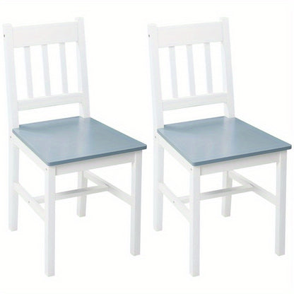 Eetkamerstoel – Stoel – Kuipstoel – Eettafelstoel – Keukenstoel – Massief Grenenhout – Grijze Stof Bekleding – Open Rugleuning – 41x46,5x85 cm – Duurzaam & Comfortabel