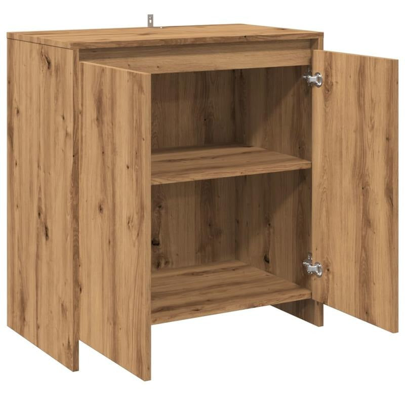 Handgemaakt Eikenhouten Dressoir – Kast – Buffet – Opbergkast – Dressoir – Rustiek Design – 70x41x75 cm – Massief Eikenhout