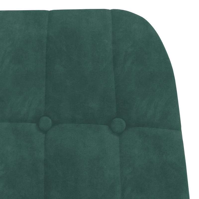 Fauteuil – Relaxstoel – Leunstoel – Zetel – Draaifauteuil – Donkergroen Velvet – Duurzaam Hardhouten Frame – Makkelijk Schoon Te Maken