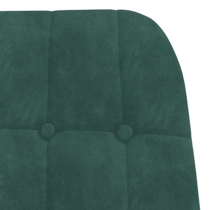 Fauteuil – Relaxstoel – Leunstoel – Zetel – Draaifauteuil – Donkergroen Velvet – Duurzaam Hardhouten Frame – Makkelijk Schoon Te Maken