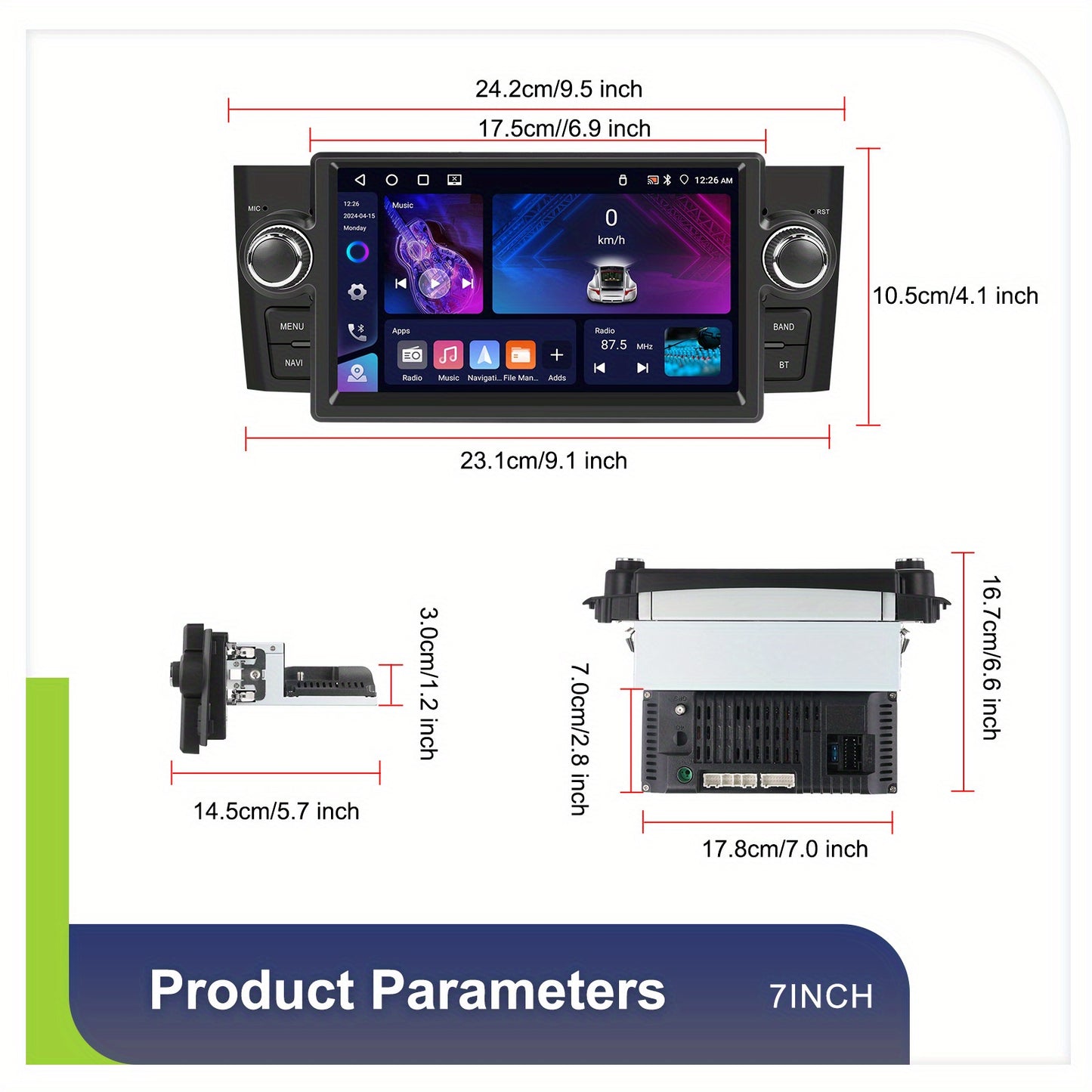 Autoradio Renault Megane 3 – Multimedia Systeem – Navigatiesysteem – Touchscreen Radio – Auto Entertainment – 9-Inch HD IPS Scherm – Android 15.0 Met CarPlay & Achteruitrijcamera