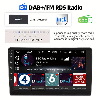 10 inch Autoradio – Multimedia Systeem – Navigatie Unit – Car Player – Touchscreen Display – Voor Benz Vito 3 W447 (2014-2020) – Split Screen – Draadloze Connectiviteit