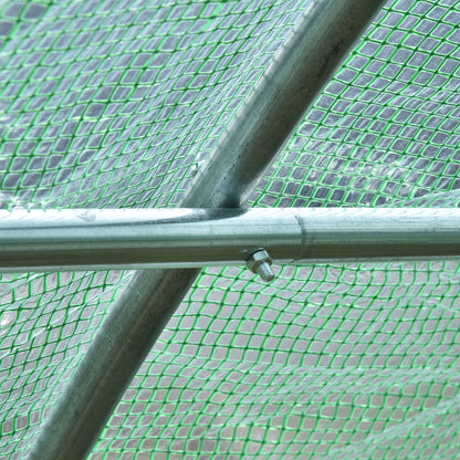 Tuin Tunnelkas – Tuinkas – Kaskas – Groentekas – Plantenkas – 6x3x2 Meter – Verzinkt Stalen Frame – 8 Ventilatieraampjes – Oprolbare Deur – UV-bestendige PE Bedekking – Groen