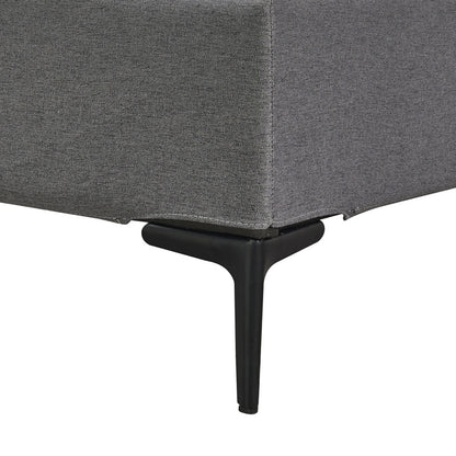 Tweepersoonsbed – Bedframe – Slaapbank – Gestoffeerd Bed – Opbergbed – Donkergrijs – 160x200 cm – Stabiel Multiplex Frame – Afneembare Wasbare Polyester Hoes