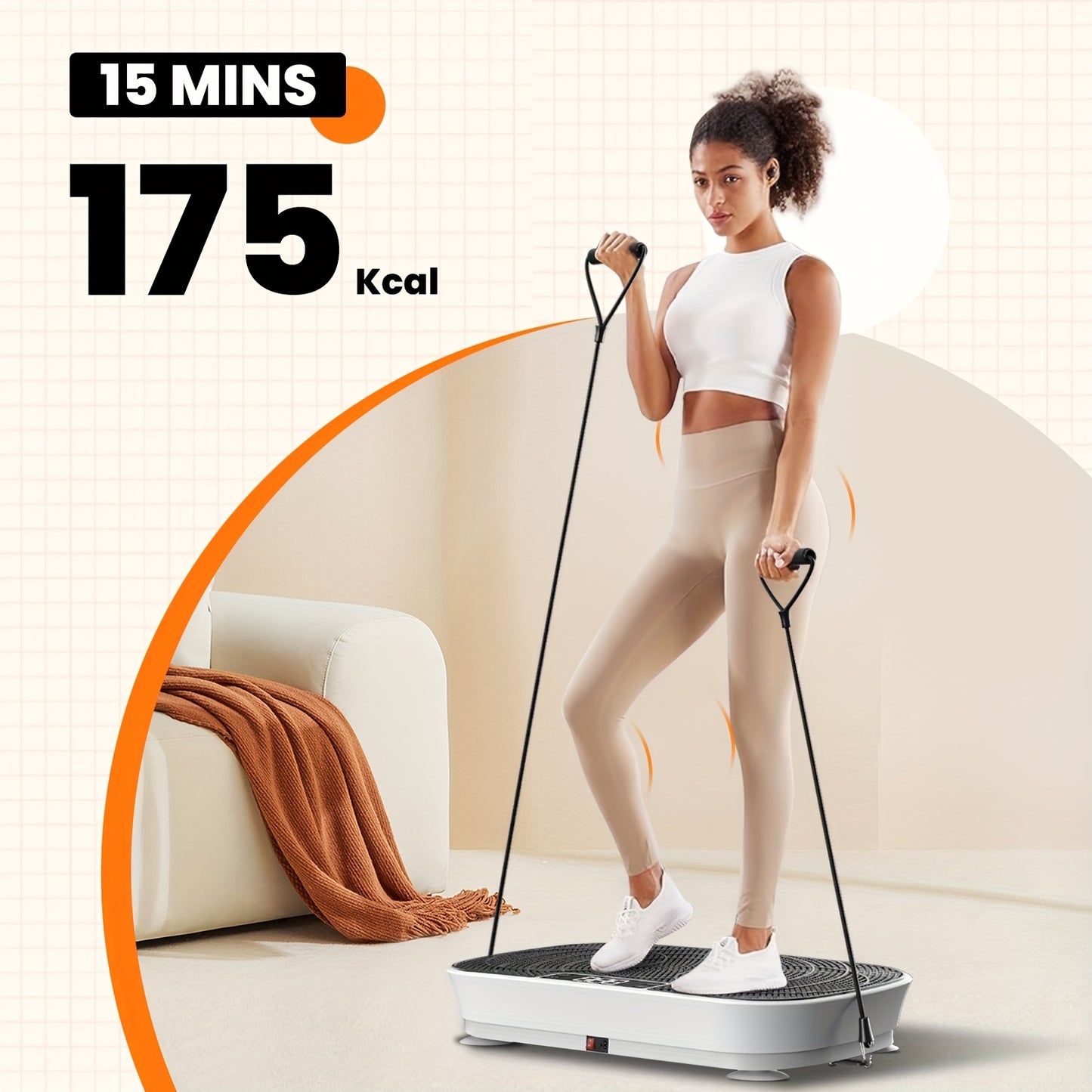Trillingsplaat – Vibratieplaat – Fitness Plate – Vibratieboard – Workout Trainer – Zwart – 135 kg Max Belastbaarheid – 99 Snelheidsniveaus & Muziekspeler Functie