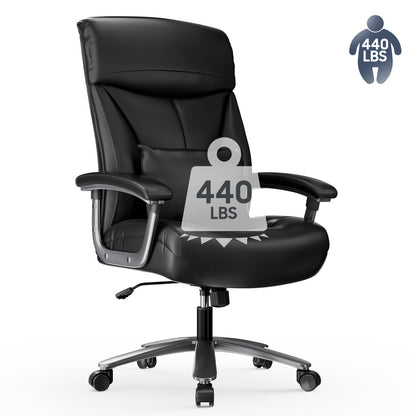 Bureaustoel – Office Chair – Draaistoel – Kantoorstoel – Ergonomische Stoel – XXL Breede Zitting – Metalen Frame – Max. 200 kg Belastbaar