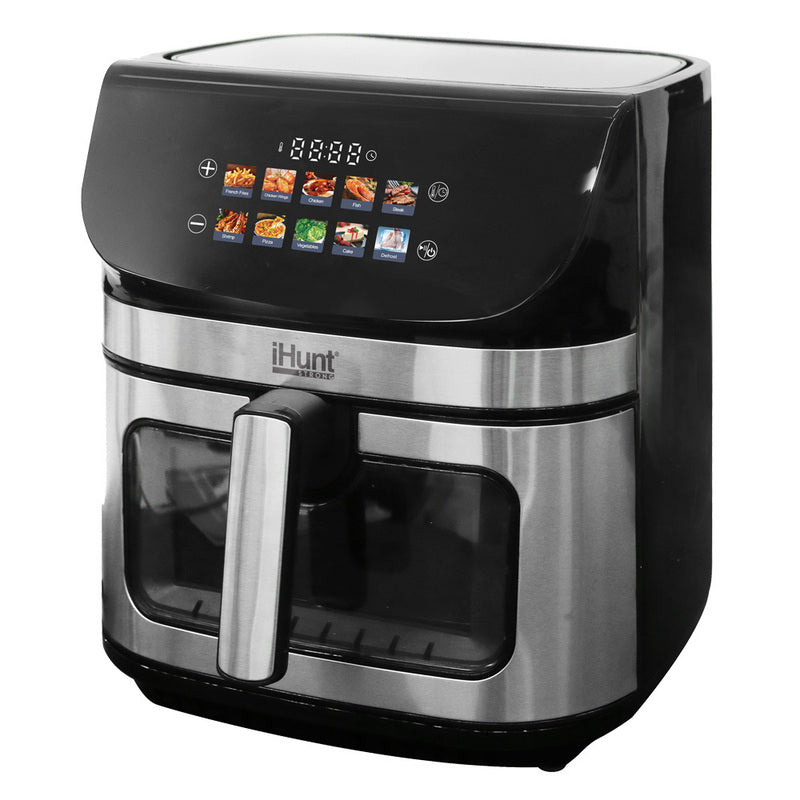 Airfryer – Heteluchtfriteuse – Digitale Friteuse – Luchtfriteuse – Air Fryer Oven – 9L Inhoud – 2200W Vermogen – Dubbel Verwarmingssysteem 360° – Roestvrijstaal