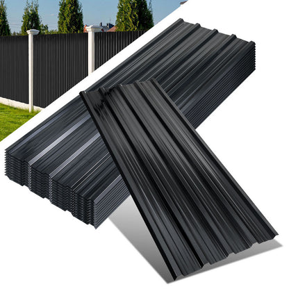 Dakpanelen – Dakplaten – Dakbedekking – Dakplaat – Golfplaat – Gegalvaniseerd Staal – 129x46 cm – 0,25 mm Dikte – Groen – Set van 36 stuks – Weerbestendig & Lichtgewicht