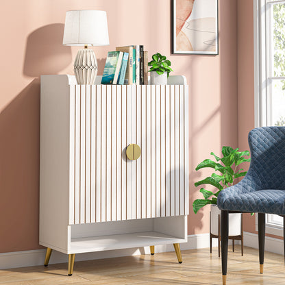 Schoenenkast – Schoenenrek – Schoenopberger – Schoenendisplay – Schoenenkastje – 7-laags – Geschikt voor 25 paar schoenen – Modern Wit