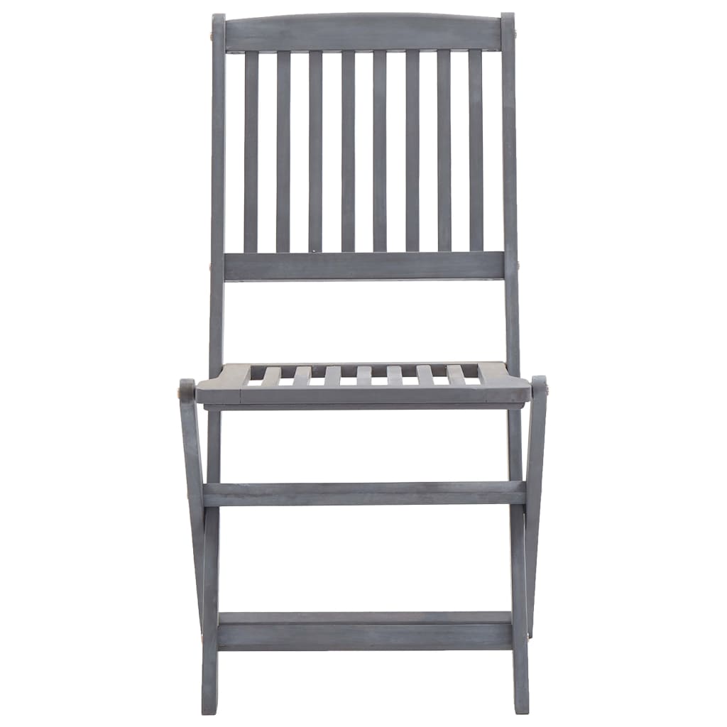 Vidaxl 5/7X Solid Acacia Wooden Garden Set Grey Terrace Set With/Without Armrest