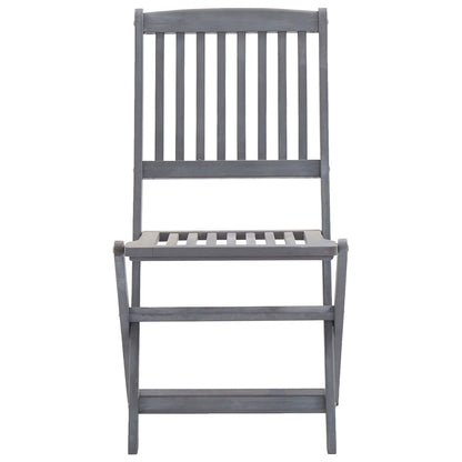 Vidaxl 5/7X Solid Acacia Wooden Garden Set Grey Terrace Set With/Without Armrest