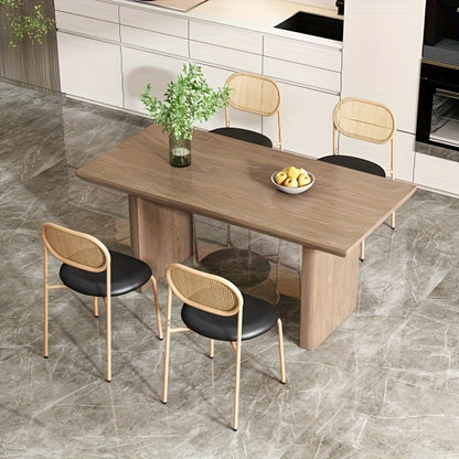 Rieten Stoelen Set – Wicker Stoelen – Tuin Stoelen – Eetkamer Stoelen – Balkon Stoelen – Metalen Frame – Gemakkelijk Schoon Te Maken