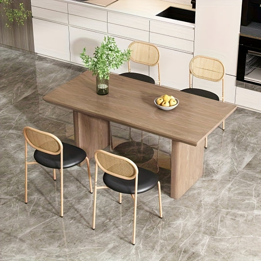 Rieten Stoelen Set – Wicker Stoelen – Tuin Stoelen – Eetkamer Stoelen – Balkon Stoelen – Metalen Frame – Gemakkelijk Schoon Te Maken