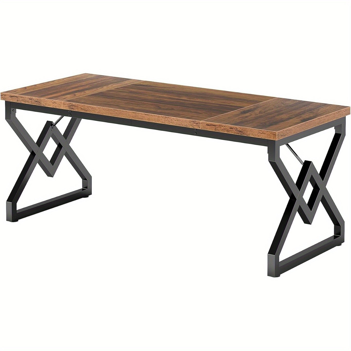 Bureau – Computertafel – Werktafel – Schrijftafel – Thuiswerkplek – Grote Werkruimte 160x70 cm – Massief Houten Blad Met Metaal Frame