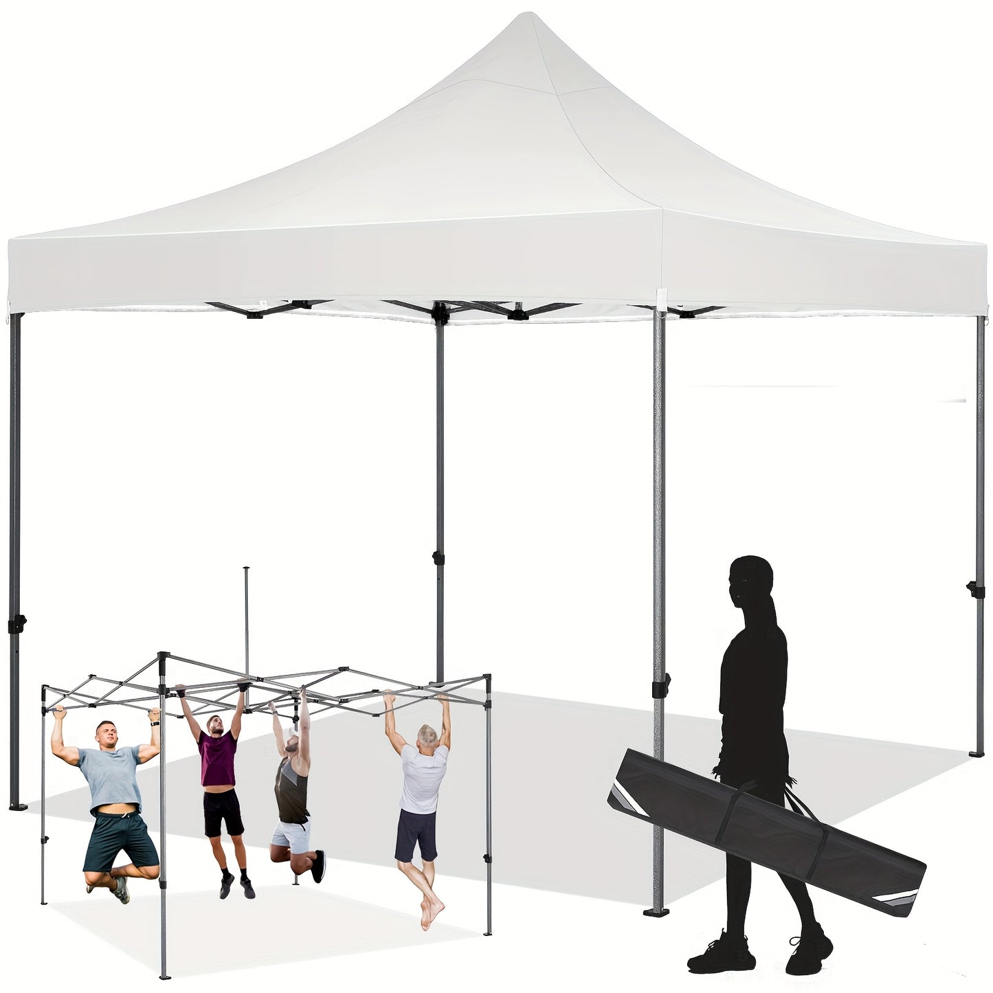 Partytent – Tuintent – Paviljoen – Tentscherm – Feesttent – Pop-up – Waterdicht – UV-bestendig – 3,05x3,05 m – Eenvoudig Opzetten