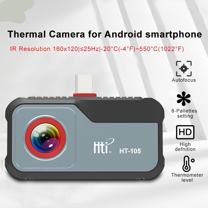 Warmtebeeldcamera voor Android – Infraroodcamera – Thermische Camera – Temperatuurcamera – Thermografie Apparaat – USB-Aangedreven – Hoge Resolutie 180x120 Pixels