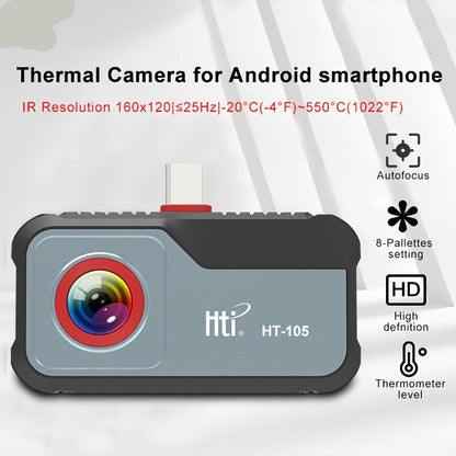 Warmtebeeldcamera voor Android – Infraroodcamera – Thermische Camera – Temperatuurcamera – Thermografie Apparaat – USB-Aangedreven – Hoge Resolutie 180x120 Pixels