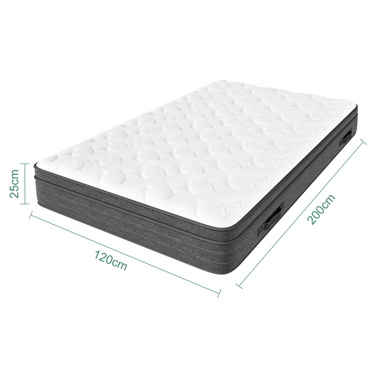 Hybride Matras – Pocketvering Matras – Koudschuim Matras – Memory Foam Matras – Tweepersoonsmatras – 140x200 cm – Medium Stevig – Ademend Polyester Hoes