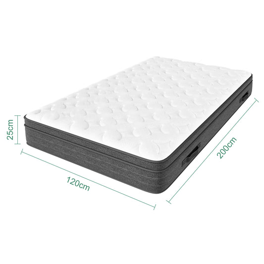 Hybride Matras – Pocketvering Matras – Koudschuim Matras – Memory Foam Matras – Tweepersoonsmatras – 140x200 cm – Medium Stevig – Ademend Polyester Hoes