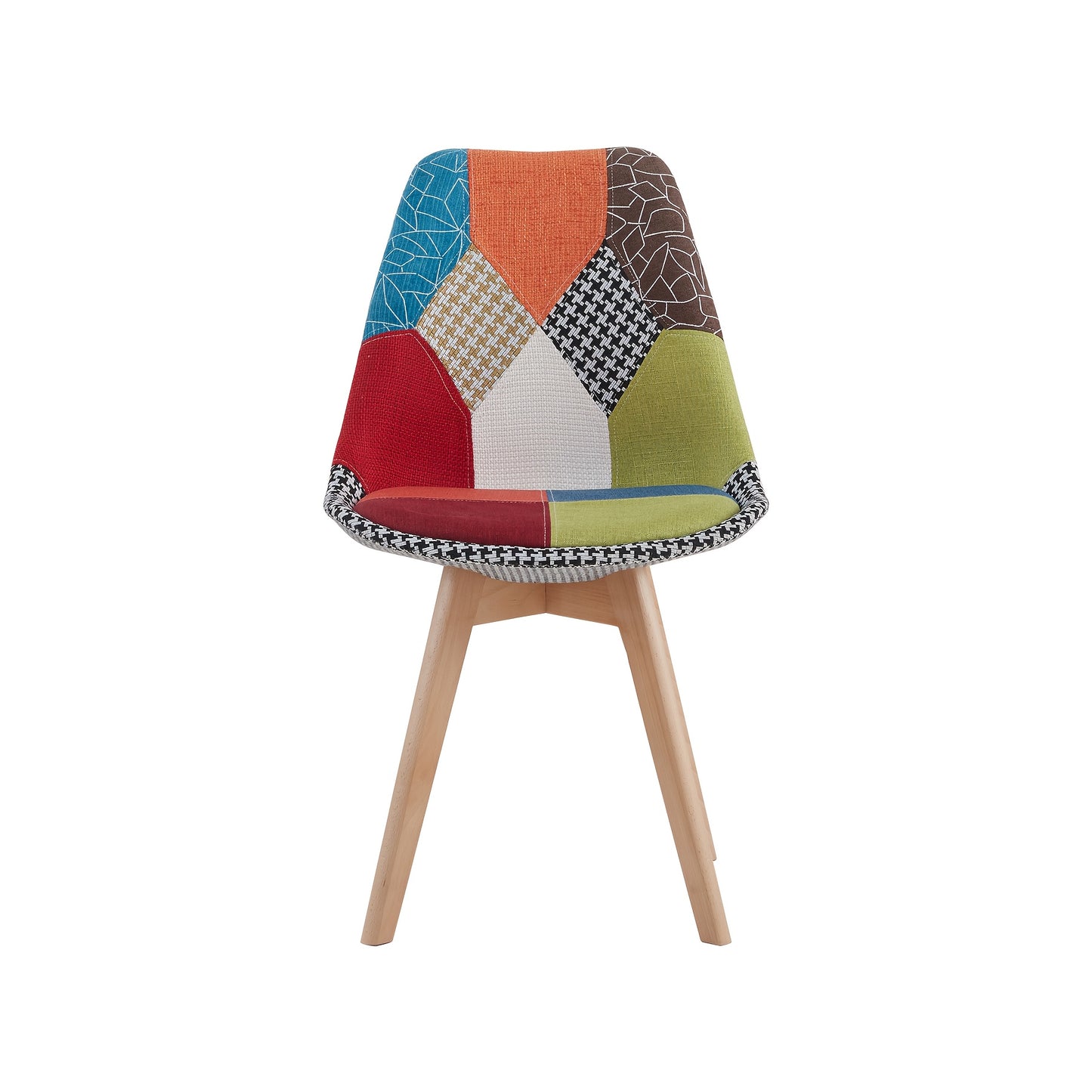 Eetkamerstoelen – Stoelen – Kuipstoelen – Keukenstoelen – Scandinavische Stoelen – Set Van 4 – Ergonomisch Design – Linnen Bekleding Met Houten Poten