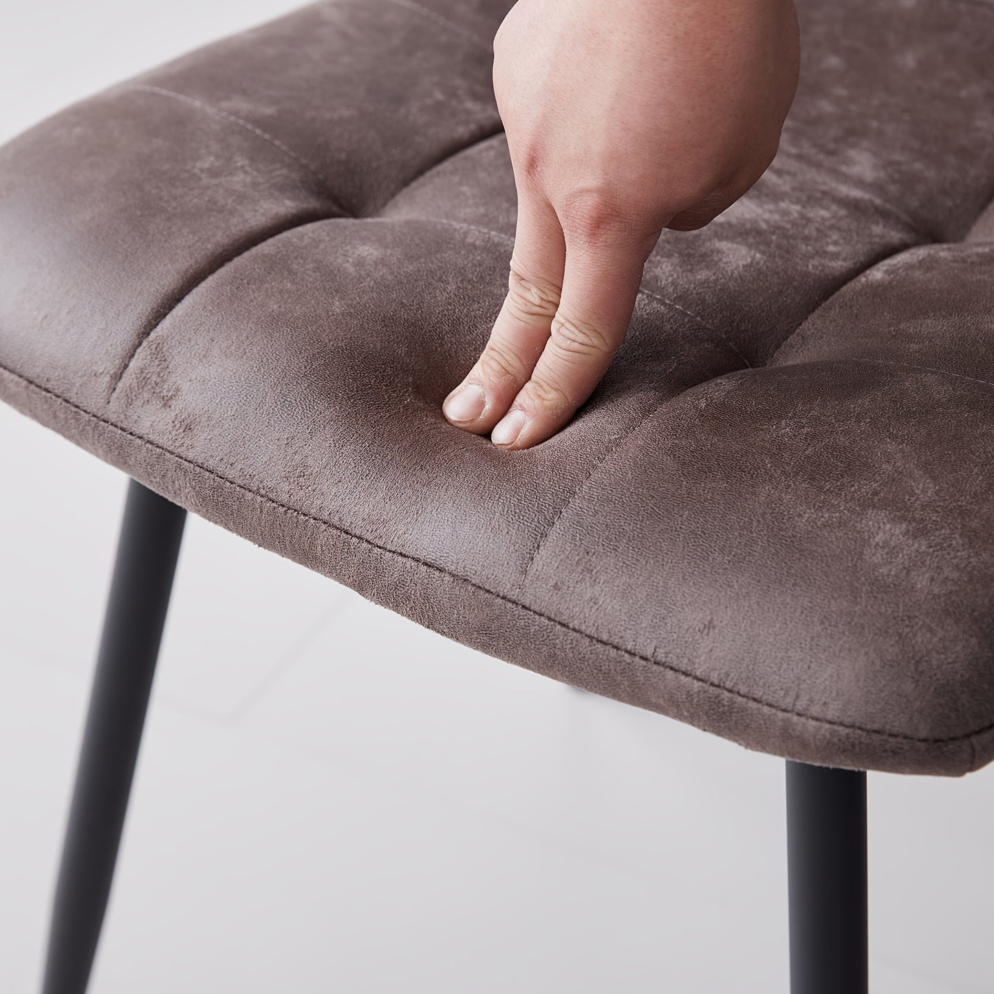 Eetkamerstoel – Kuipstoel – Keukenstoel – Stoel – Set Van 4 – Mid-Century Design – Ergonomisch – Vlekbestendige Stoffen Bekleding