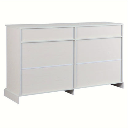 Ladekast – Opbergkast – Dressoir – Buffetkast – Woonkamerkast – Wit – 150 x 40 x 86 cm – Duurzaam Bamboe – Veel Opbergruimte