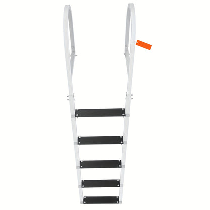 Bootladder – Badladder – Zwemtrap – Instapladder – Afneembare Ladder – 5 Treden – Hoogwaardig Aluminium – Maximaal Draagvermogen 159 kg