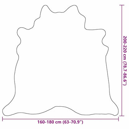 Koeienhuid Mat – Vloerkleed – Schapenvacht Tapijt – Beige – 180x220 cm – Duurzaam Polypropyleen – Zacht & Verend