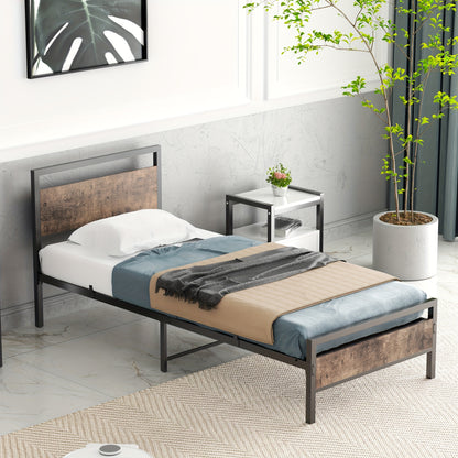 Metalen Bedframe – Bedbodem – Bedframe Staal – Slaapkamer Bed – Tweepersoonsbed Frame – 140x200 cm – Stevig & Ruimtebesparend Design