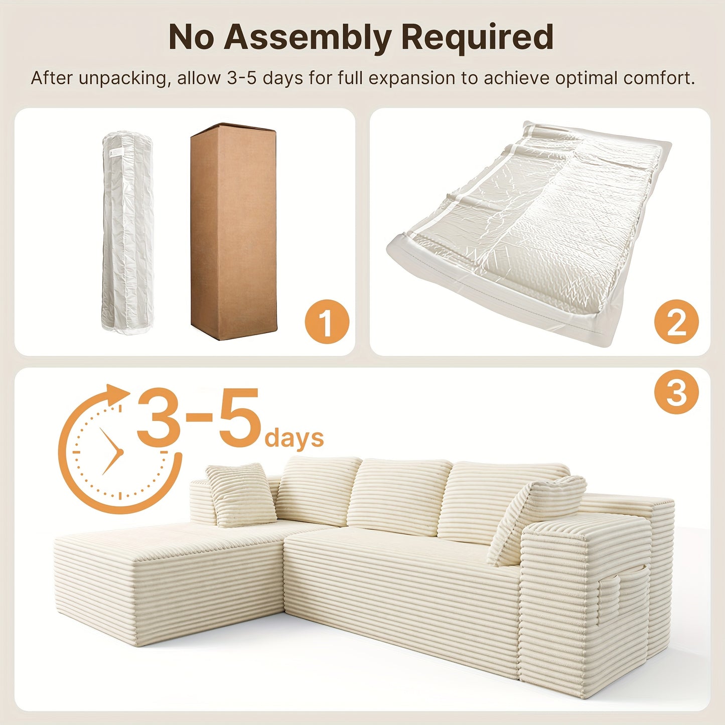 Hoekbank – Hoeksalon – L-vormige bank – Chaise longue bank – Modulaire sofa – Donkergrijs velvet – Memory foam kussens – Stevig frame