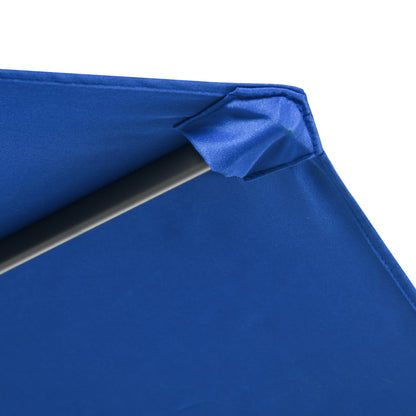 Parasol – Zweefparasol – Tuinparasol – Balkonparasol – Terrasparasol – Kantelbaar – Ø 3 Meter – Staal Frame – Blauw Polyester