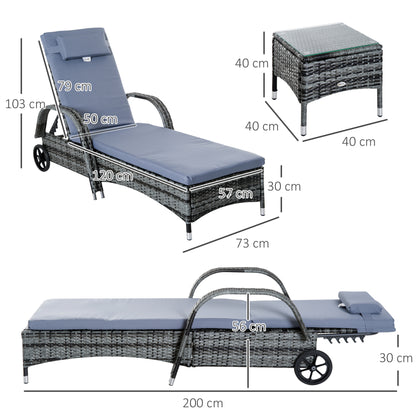 Tuinset Ligbedden – Zonnebedden – Loungestoelen – Ligstoelen – Ligbanken – Verstelbare Rugleuning – UV-bestendig Resin
