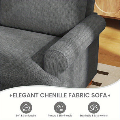Slaapbank – Sofa – Bedbank – Logeerbed – Uittrekbare Bank – Diepzittend Comfort – Afneembare Chenille Bekleding