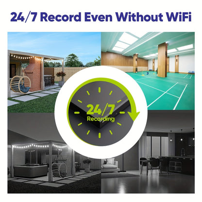 Draadloze Beveiligingscamera Set – Wifi Camera Systeem – Surveillance Camera’s – Bewakingscamera Set – 4x 3MP Camera’s – 2TB Opslag – Persoonsdetectie – IR Nachtzicht