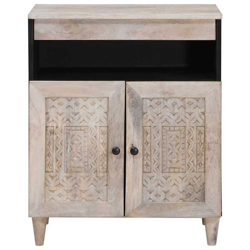 Dressoir Wit 33.5 x 60 x 75cm This modern sideboard is your storage solution, perfectly fitting into modern living spaces. with its minimalist look, if you appreciate clean lines, this sideboard is the ideal choice.,  Clean L