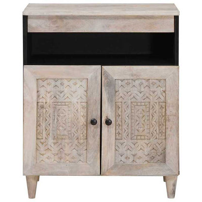 Dressoir Wit 33.5 x 60 x 75cm This modern sideboard is your storage solution, perfectly fitting into modern living spaces. with its minimalist look, if you appreciate clean lines, this sideboard is the ideal choice.,  Clean L