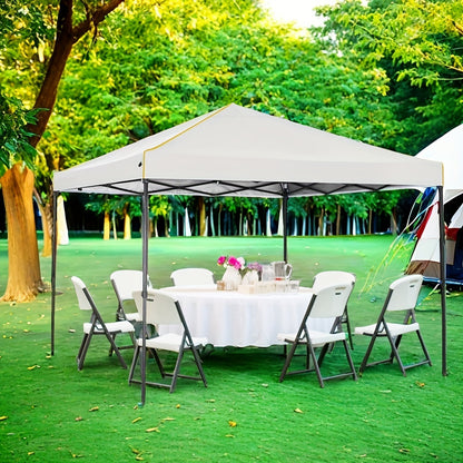 3.05x3.05meter Folding Outdoor Canopy, Professional with 4 Side Walls, Garden Tent Foldable, Stable, Quick to Set Up, Party Tent, Suitable for Outdoor Weddings, Camping, Commercial Activities, Outdoor Only