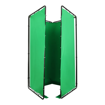 Groen Scherm – Backdrop – Achtergronddoek – Fotostudio Doek – Videostudio Achtergrond – Verstelbare Standaard – Groot Formaat 2,4x4 Meter – Lichtgewicht & Duurzaam