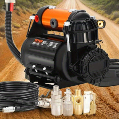 Portable 12V Tire Inflator 150PSI Air Compressor 3. 5CFM Offroad Emergency Pump