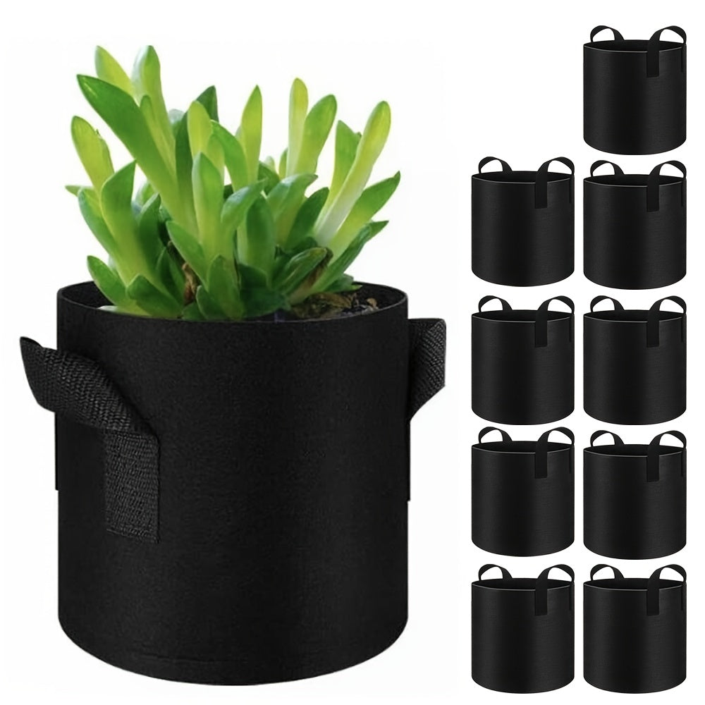 Set van 5 Plantenzakken met Handvatten – Grow Bags en Plantencontainers – Capaciteit 11–37L