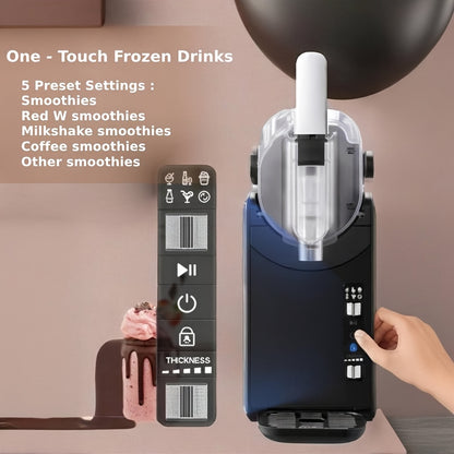 Slush Machine – Slushie Maker – IJsdrank Machine – Sorbetapparaat – Smoothiemaker – 5 Snelheden – 2 Liter Inhoud - QUORE