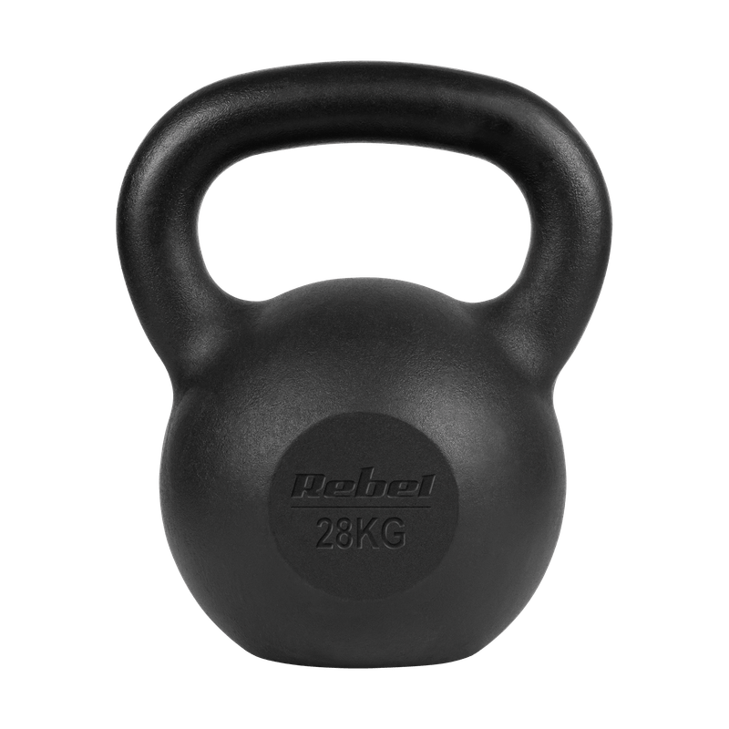 Kettlebell – Gewichtsketel – Gietijzeren Gewicht – Gewichtskogel – Krachttraining Gewicht – 28 kg – Hoogwaardig Gietijzer – Ergonomische Handgreep