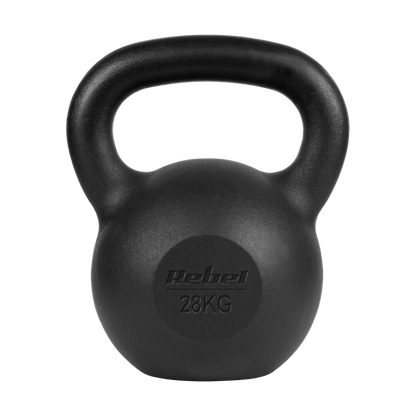 Kettlebell – Gewichtsketel – Gietijzeren Gewicht – Gewichtskogel – Krachttraining Gewicht – 28 kg – Hoogwaardig Gietijzer – Ergonomische Handgreep