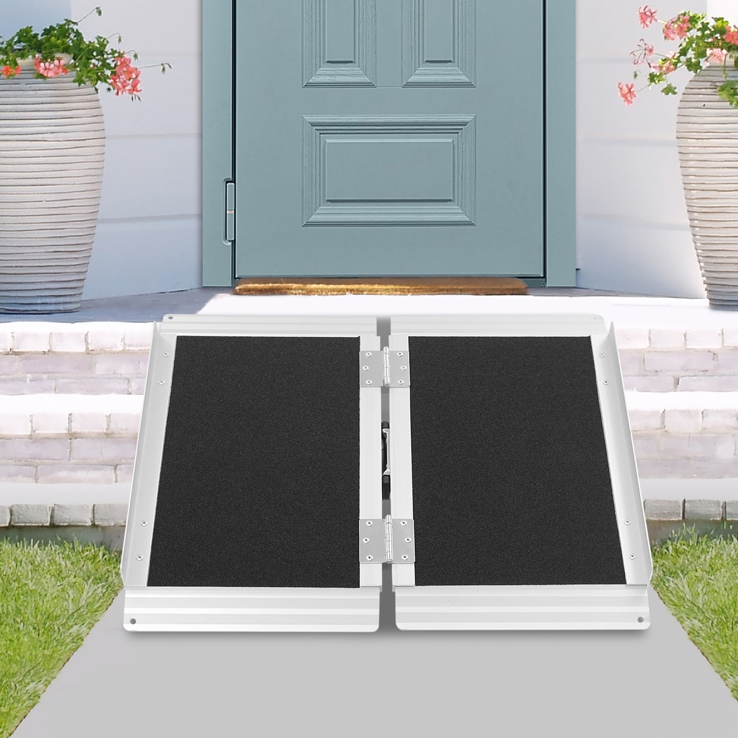 60.96cm Foldable Ramp | Aluminum Alloy, Foldable Ramps for and Walkers, Brand: NaMaSyo