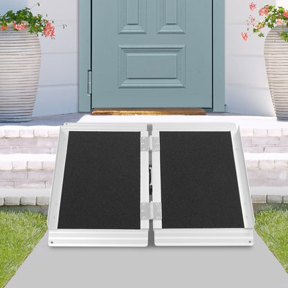 60.96cm Foldable Ramp | Aluminum Alloy, Foldable Ramps for and Walkers, Brand: NaMaSyo
