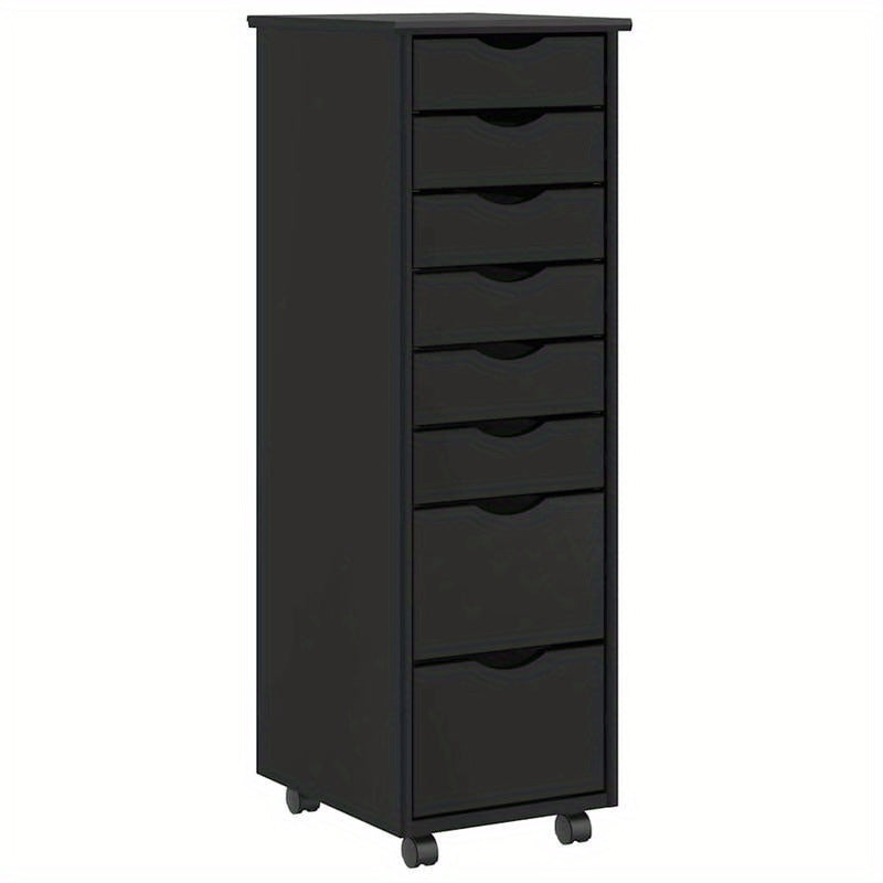 MOSS Solid Pine Wood Mobile Drawer Cabinet Suitable for Office, Bedroom, or Study - Mobile with Drawers, Wood, Space-Saving
