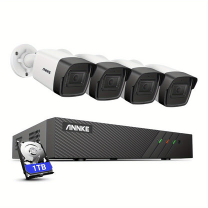 Beveiligingscamera Systeem – Camerabewaking – Bewakingscamera – CCTV Set – Surveillance Set – 8 Kanaals PoE – 5MP Super HD – Motion Detection 2.0 met Mens- & Voertuigherkenning