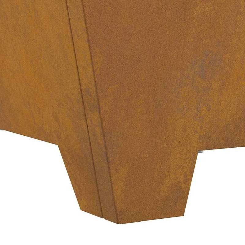 Buitenhaard – Tuinhaard – Vuurkorf – Terrashaard – Patiohaard – Stevig Metaal – Bruine Poedercoating 60x60x30 cm