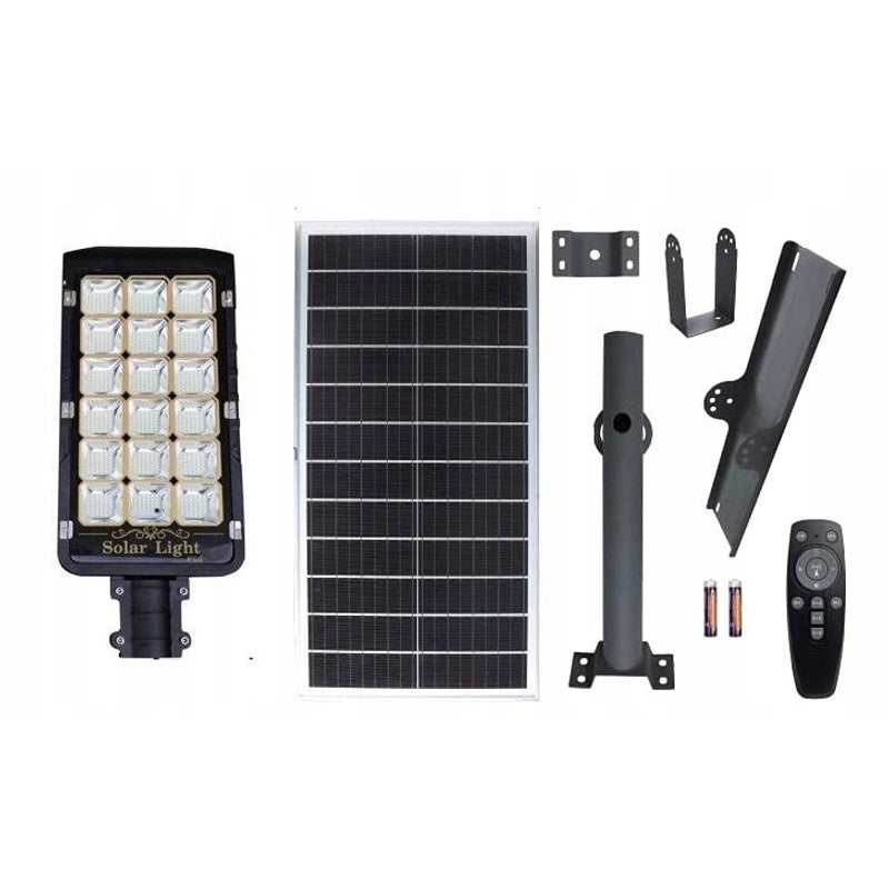 Zonneleutelamp – Solar Tuinlamp – Buitenlamp – LED Lamp – Schijnwerper – 400W LED Vermogen – 40.000mAh Lithium Accu