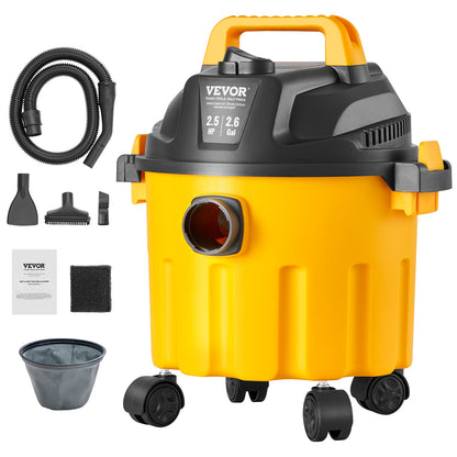 Nat- en Droogzuiger – Industriële Stofzuiger – Werkplaatszuiger – Bladblazer – Autozuiger – 10 Liter Reservoir – 2 Peak HP Motorkracht